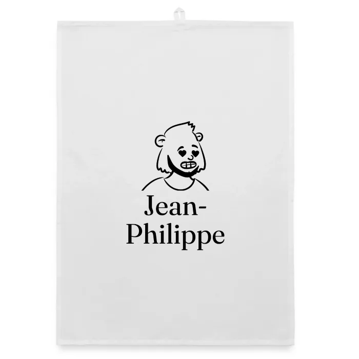 Torchon personnalisé au prénom Jean-Philippe