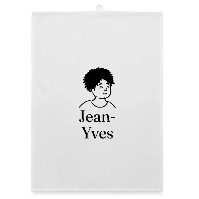 Torchon personnalisé au prénom Jean-Yves