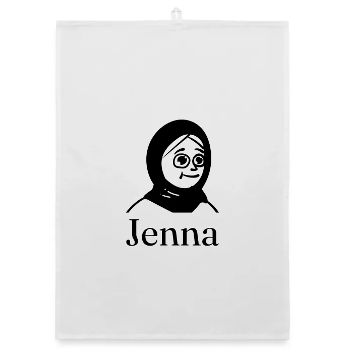 Torchon personnalisé au prénom Jenna