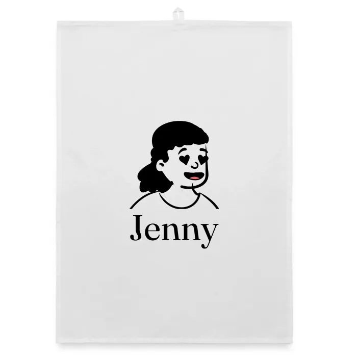 Torchon personnalisé au prénom Jenny