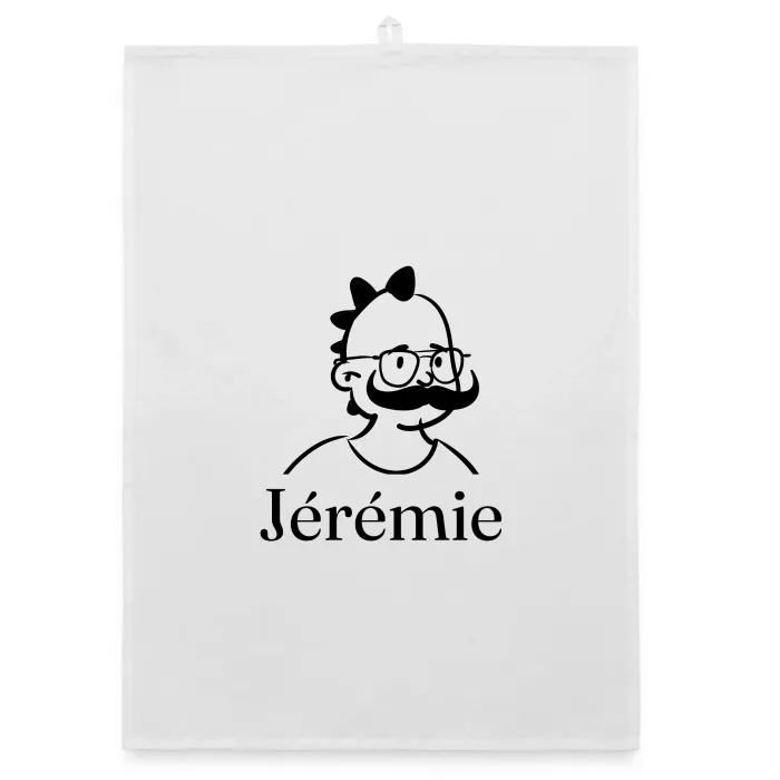 Torchon personnalisé au prénom Jérémie