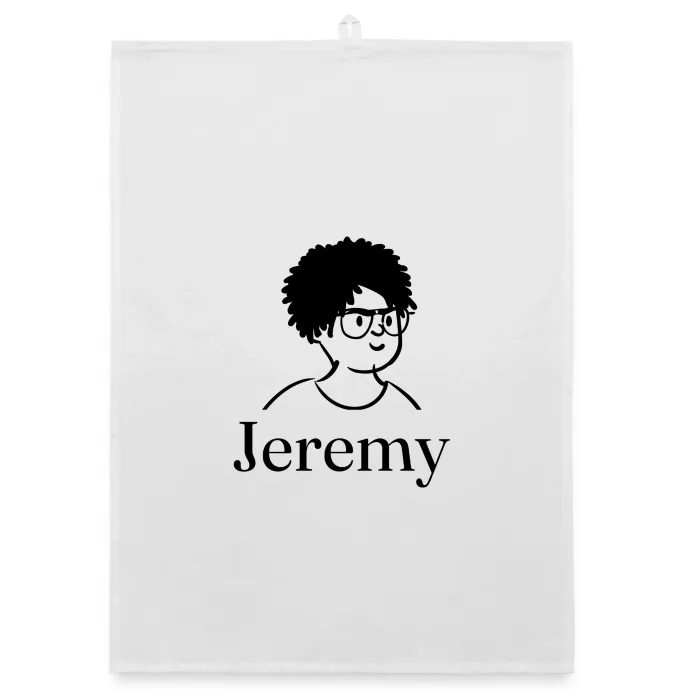 Torchon personnalisé au prénom Jeremy