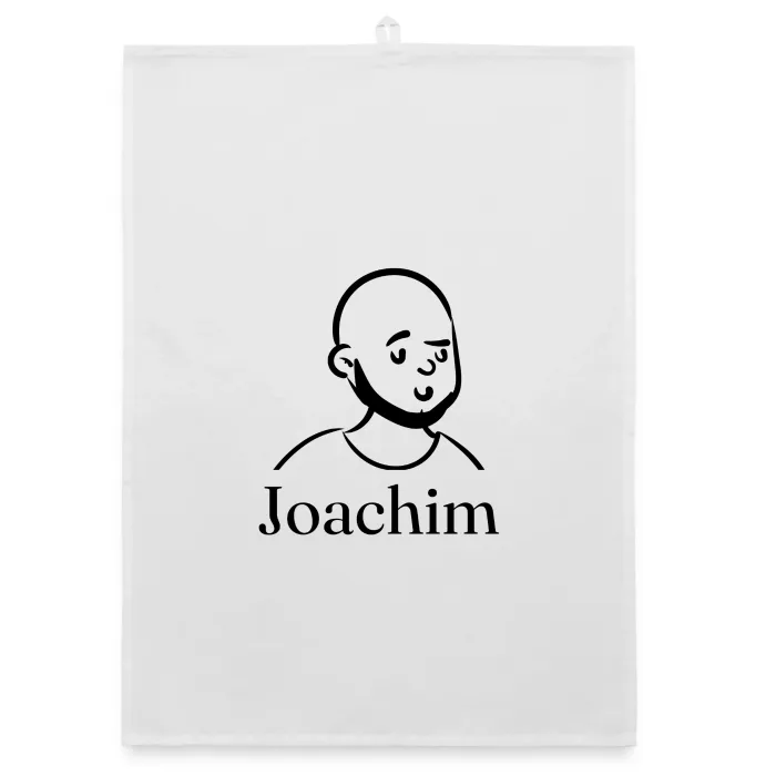 Torchon personnalisé au prénom Joachim