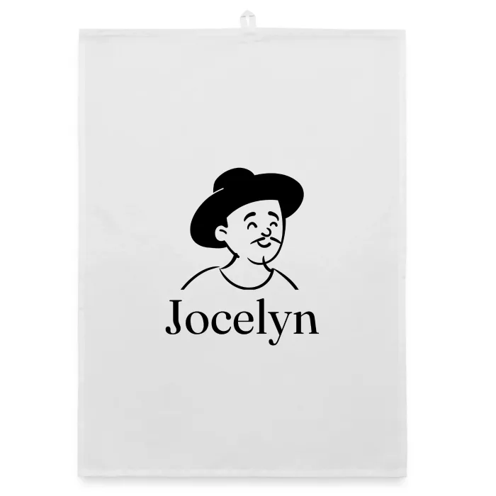 Torchon personnalisé au prénom Jocelyn