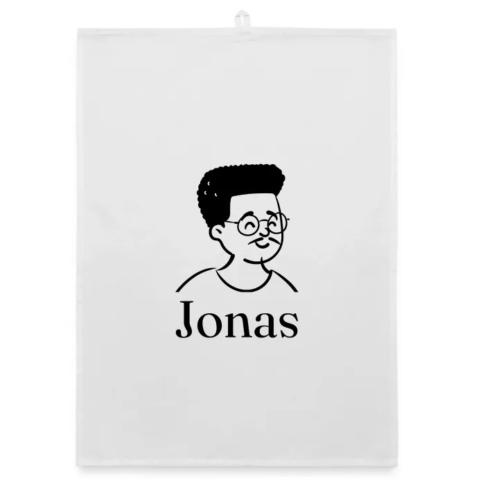 Torchon personnalisé au prénom Jonas