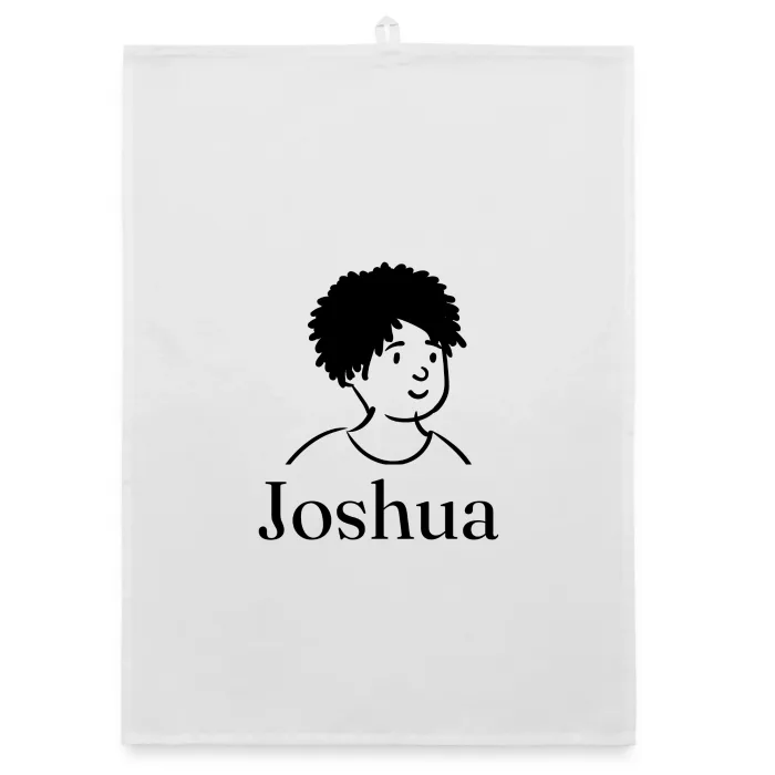 Torchon personnalisé au prénom Joshua
