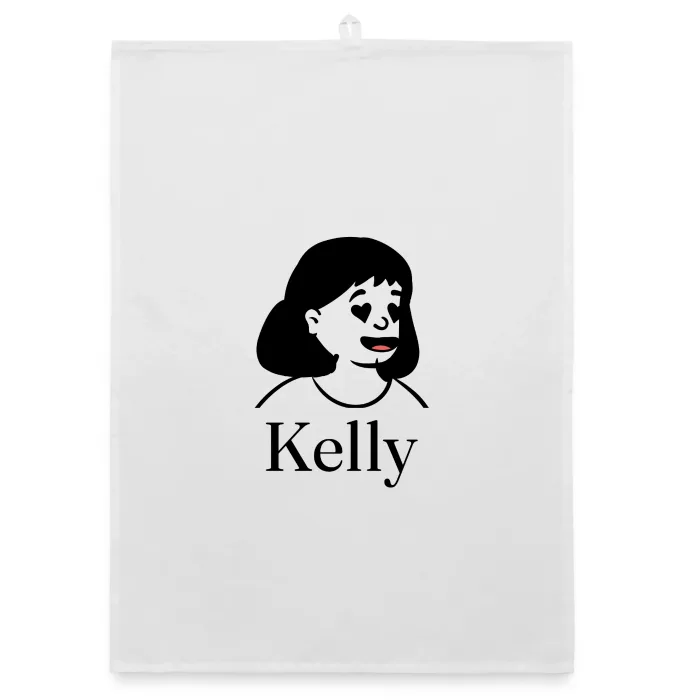Torchon personnalisé au prénom Kelly