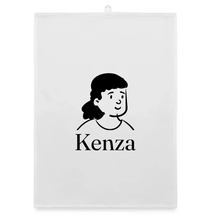 Torchon personnalisé au prénom Kenza