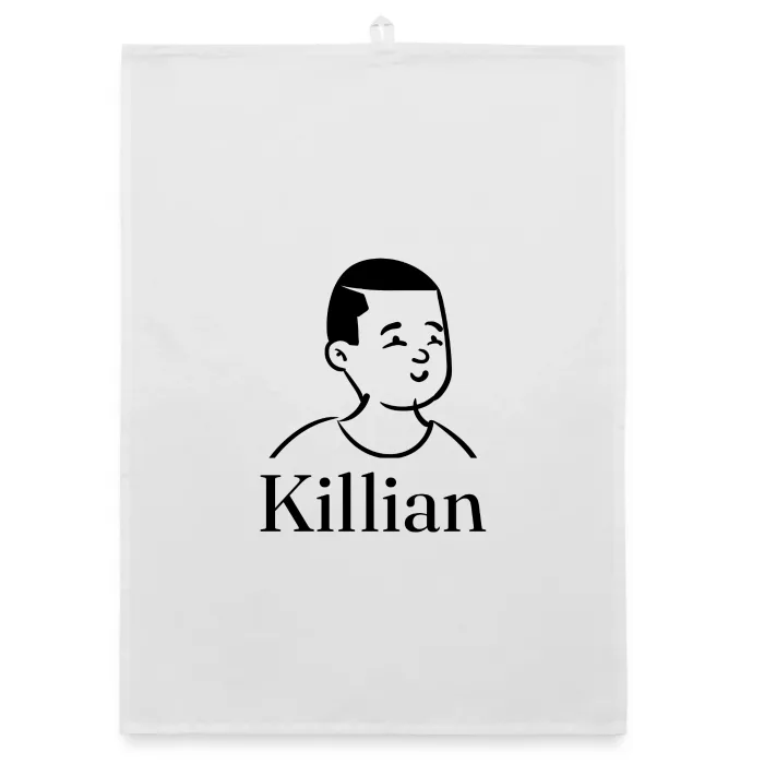 Torchon personnalisé au prénom Killian