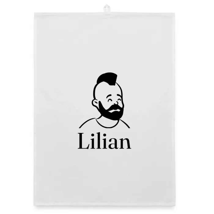 Torchon personnalisé au prénom Lilian