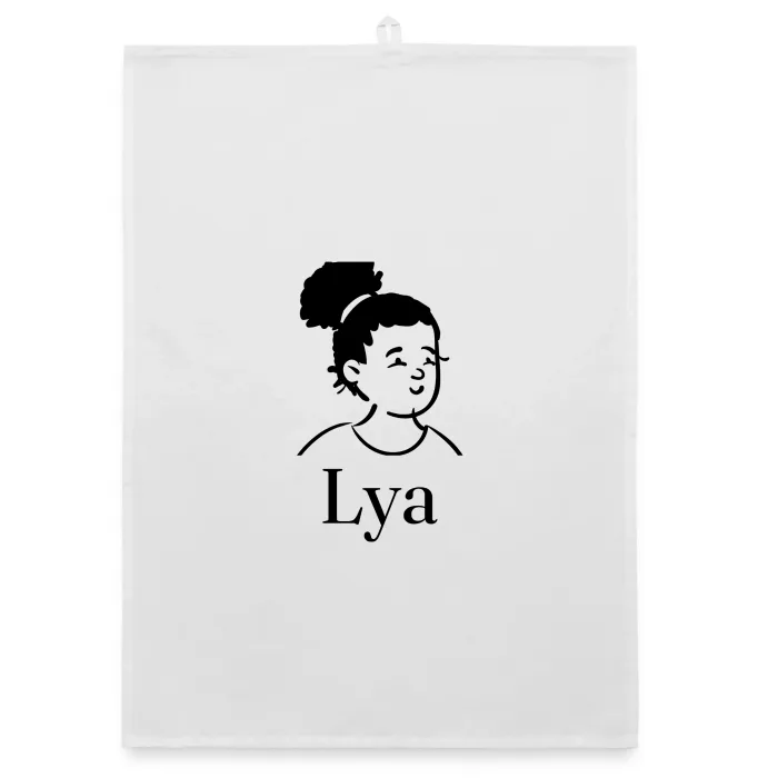 Torchon personnalisé au prénom Lya