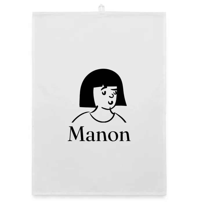 Torchon personnalisé au prénom Manon