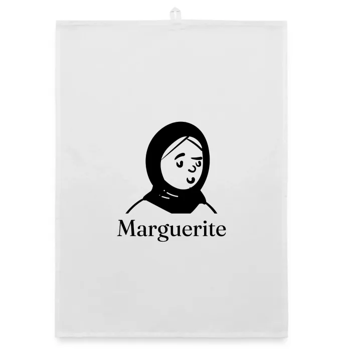 Torchon personnalisé au prénom Marguerite