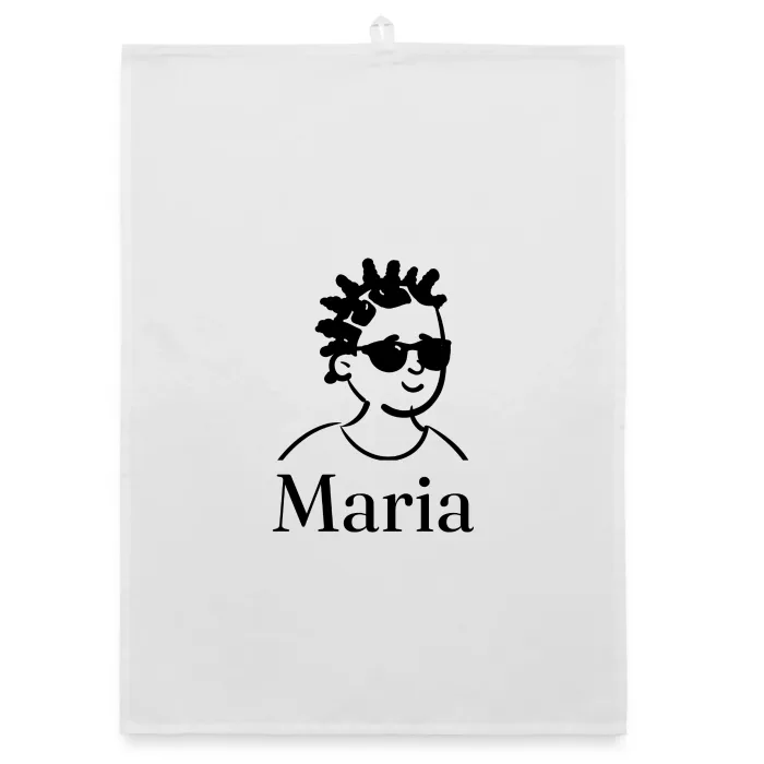 Torchon personnalisé au prénom Maria