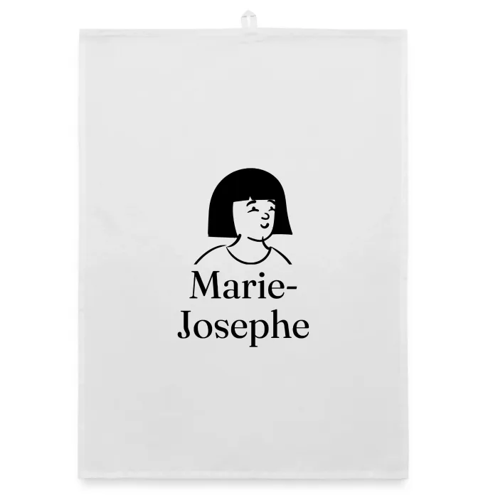 Torchon personnalisé au prénom Marie-Josephe