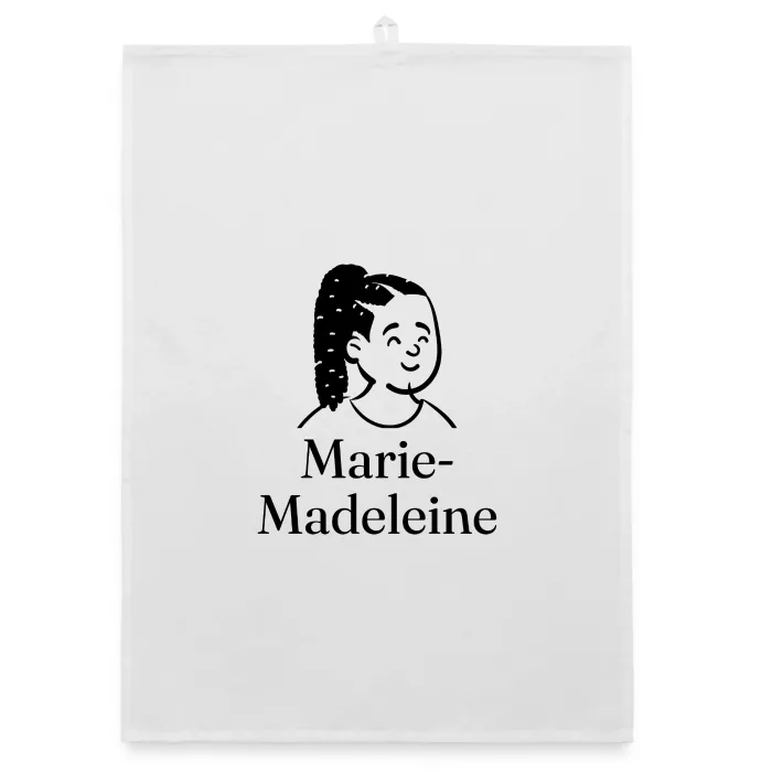 Torchon personnalisé au prénom Marie-Madeleine