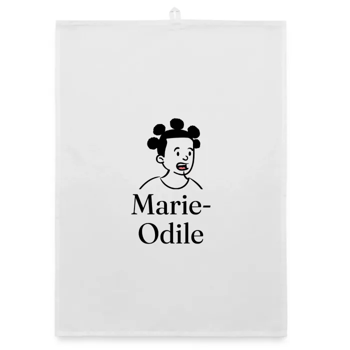 Torchon personnalisé au prénom Marie-Odile