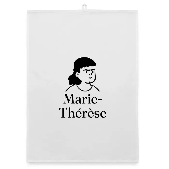 Torchon personnalisé au prénom Marie-Thérèse
