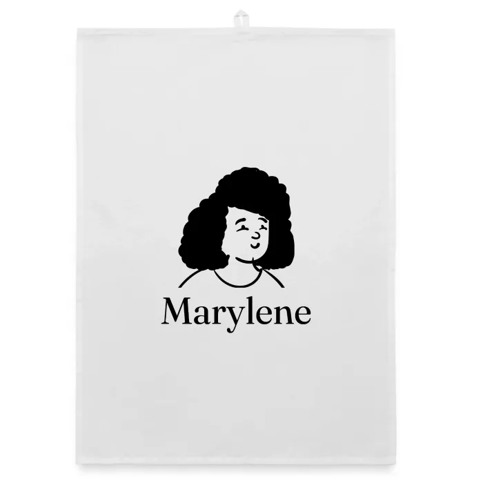 Torchon personnalisé au prénom Marylene