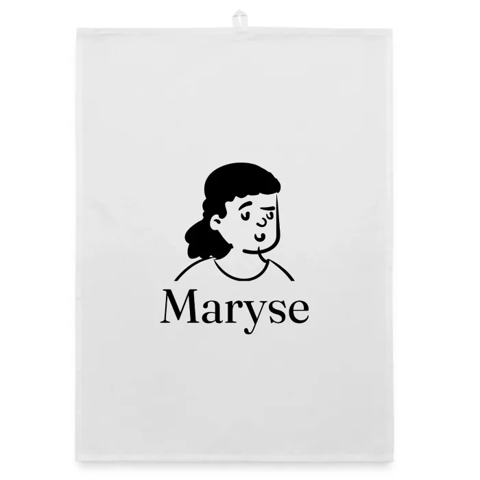 Torchon personnalisé au prénom Maryse