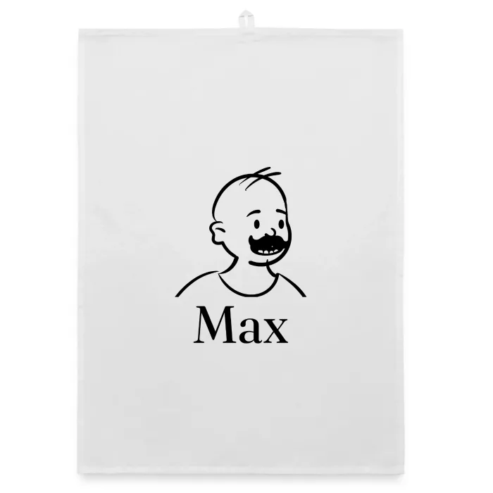 Torchon personnalisé au prénom Max