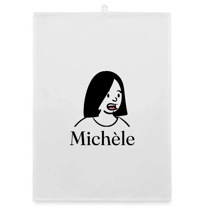 Torchon personnalisé au prénom Michèle