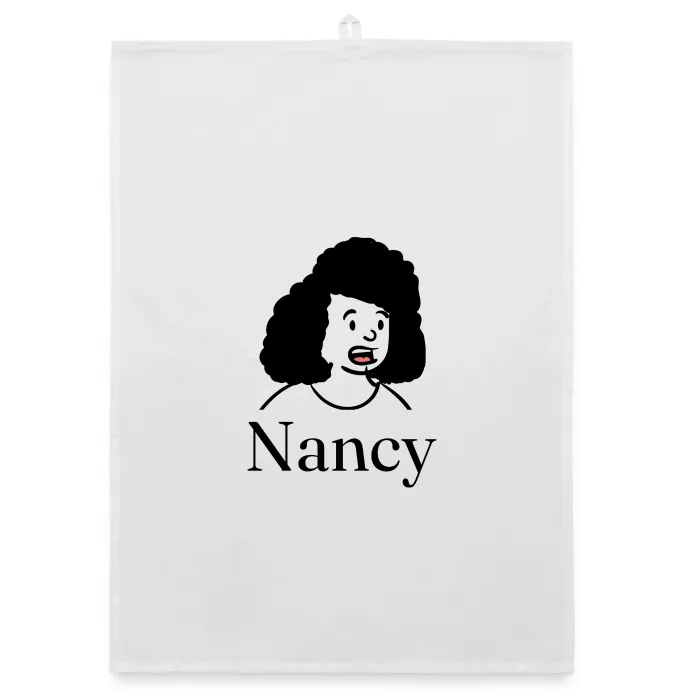 Torchon personnalisé au prénom Nancy