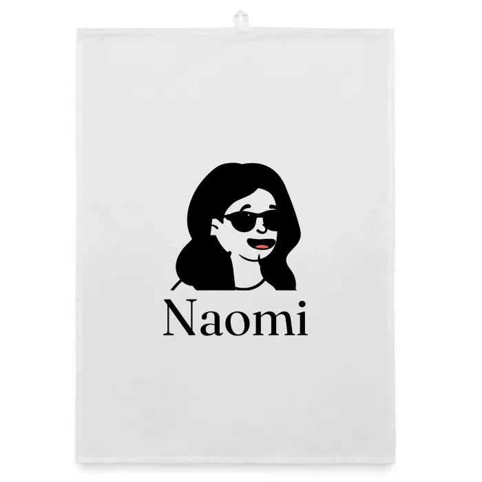 Torchon personnalisé au prénom Naomi