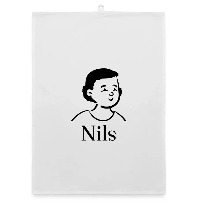 Torchon personnalisé au prénom Nils