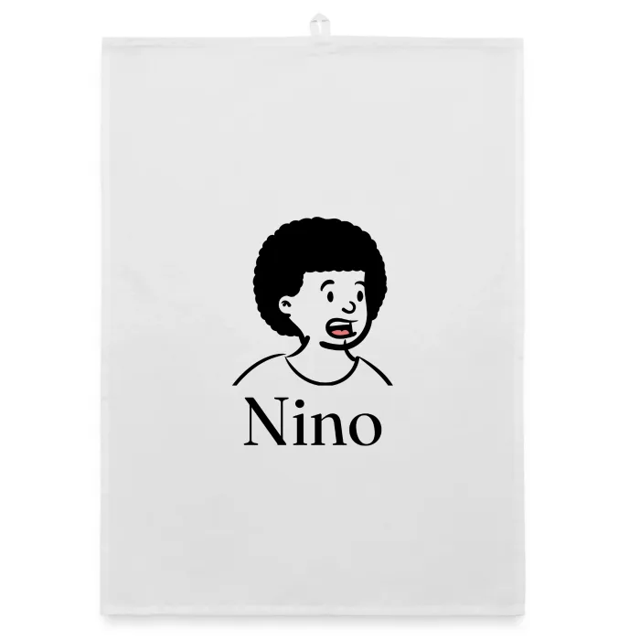 Torchon personnalisé au prénom Nino