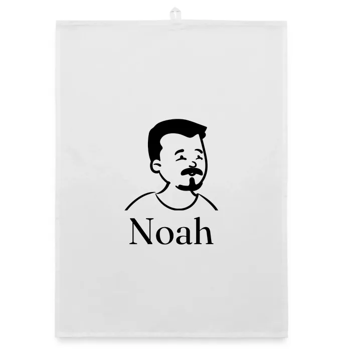 Torchon personnalisé au prénom Noah