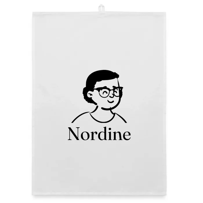 Torchon personnalisé au prénom Nordine