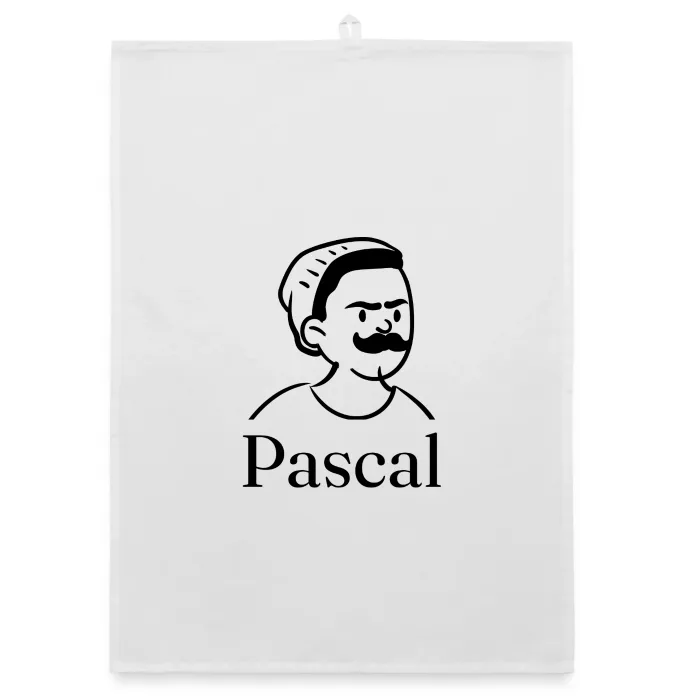 Torchon personnalisé au prénom Pascal
