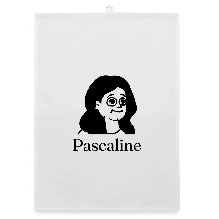 Torchon personnalisé au prénom Pascaline