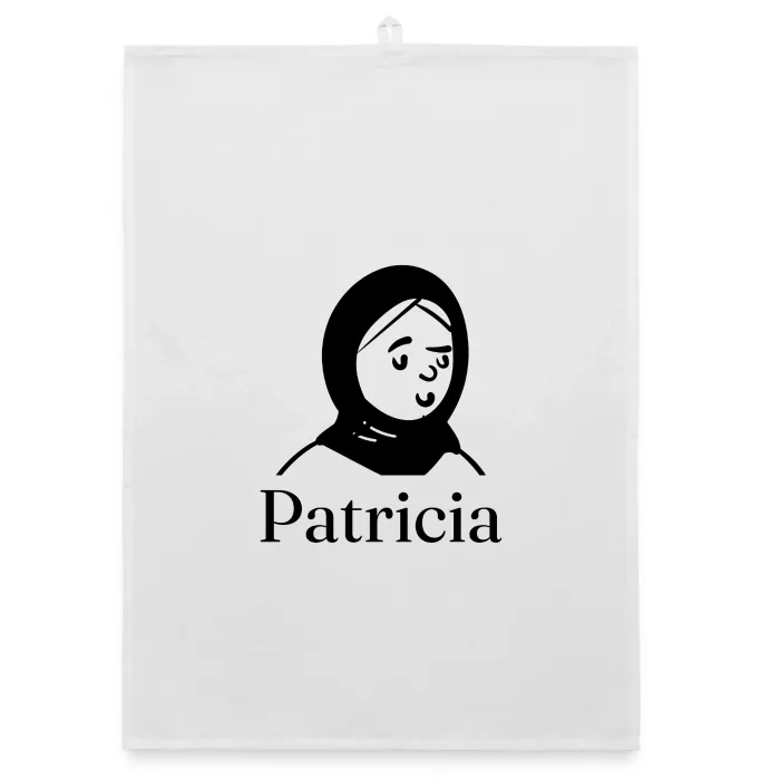 Torchon personnalisé au prénom Patricia