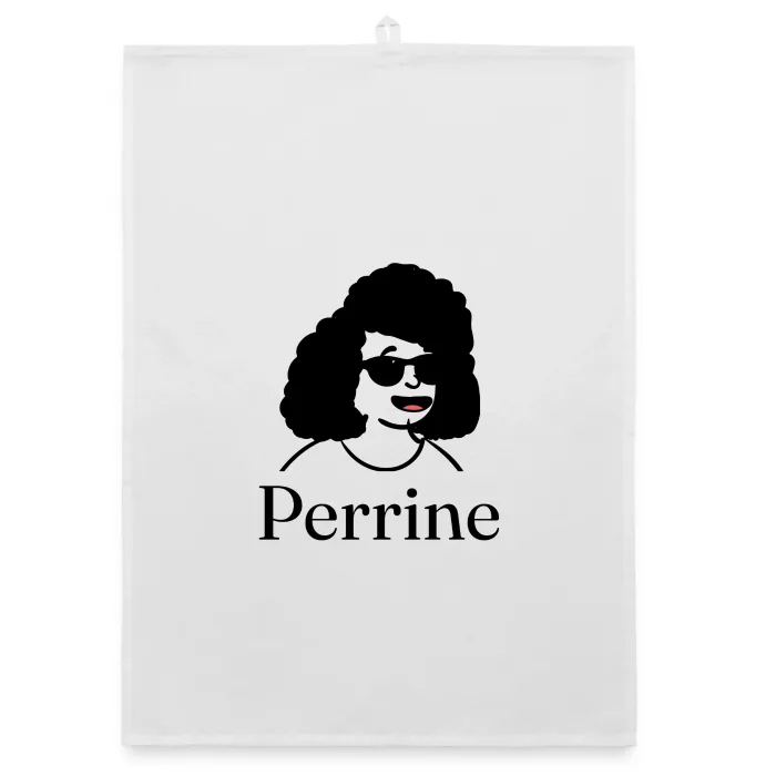 Torchon personnalisé au prénom Perrine