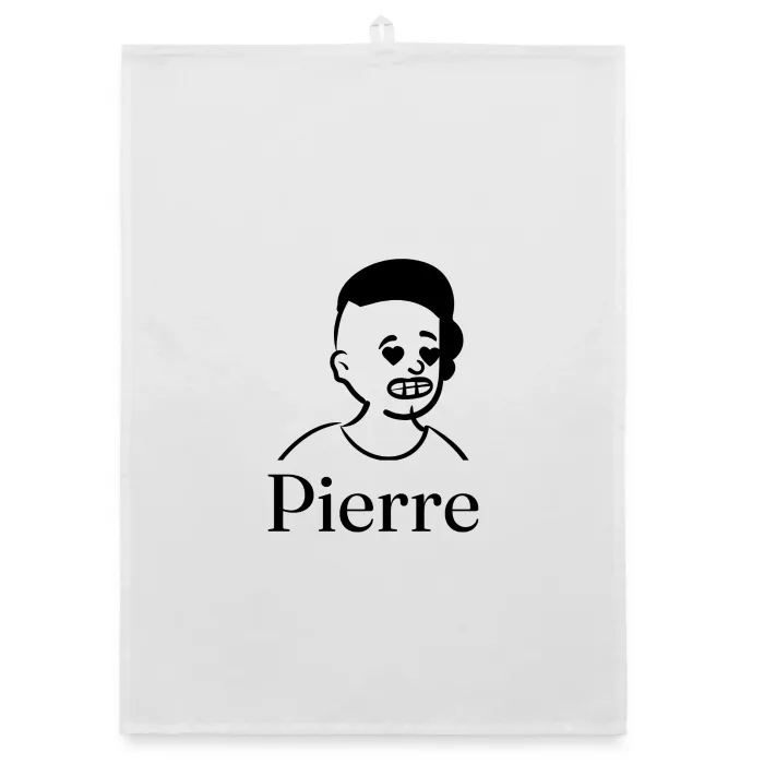 Torchon personnalisé au prénom Pierre
