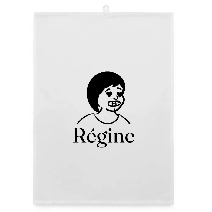 Torchon personnalisé au prénom Régine