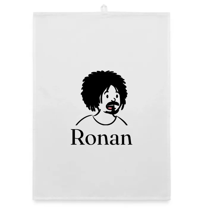 Torchon personnalisé au prénom Ronan