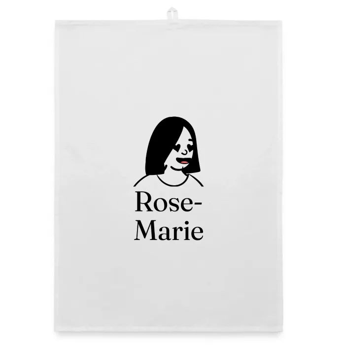 Torchon personnalisé au prénom Rose-Marie
