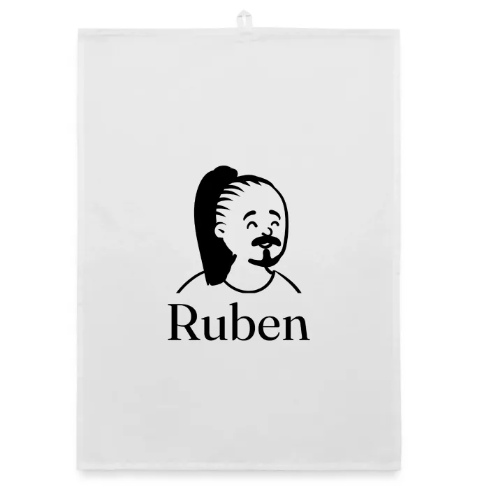 Torchon personnalisé au prénom Ruben