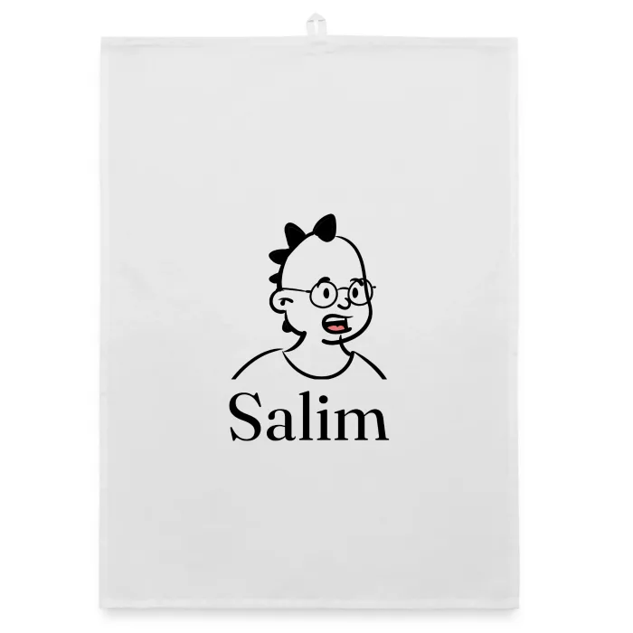 Torchon personnalisé au prénom Salim