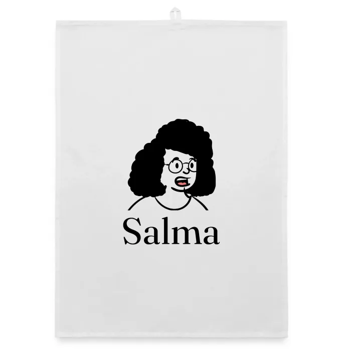Torchon personnalisé au prénom Salma