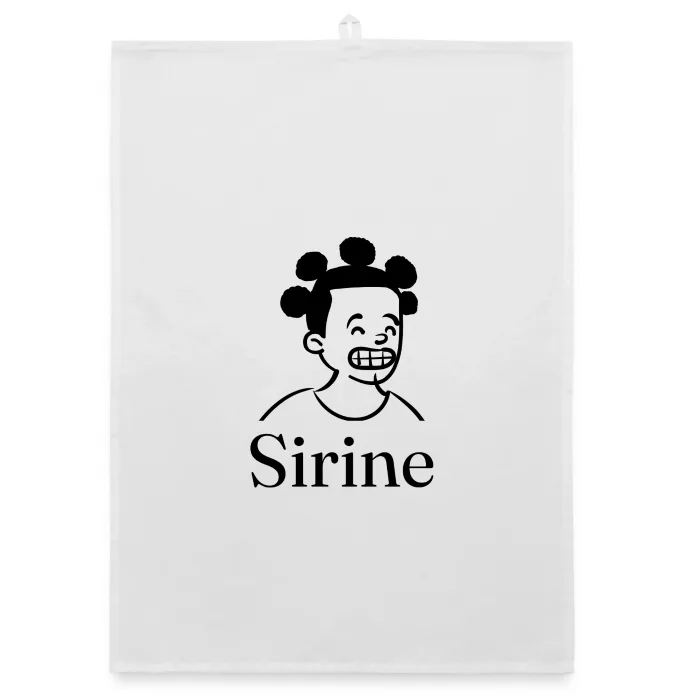 Torchon personnalisé au prénom Sirine