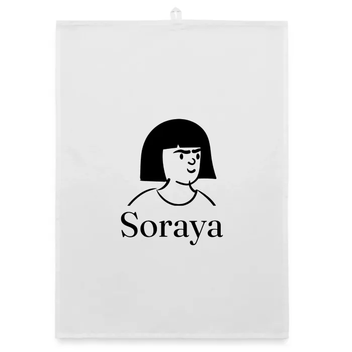 Torchon personnalisé au prénom Soraya