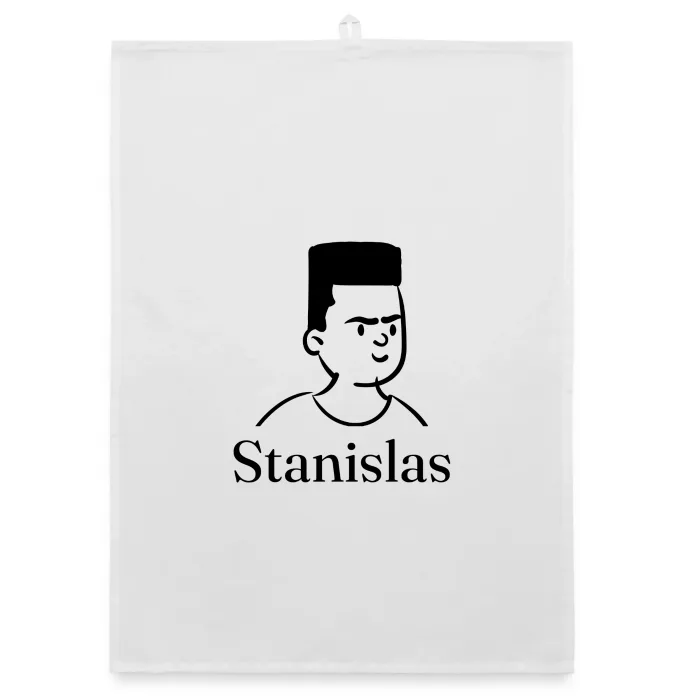 Torchon personnalisé au prénom Stanislas