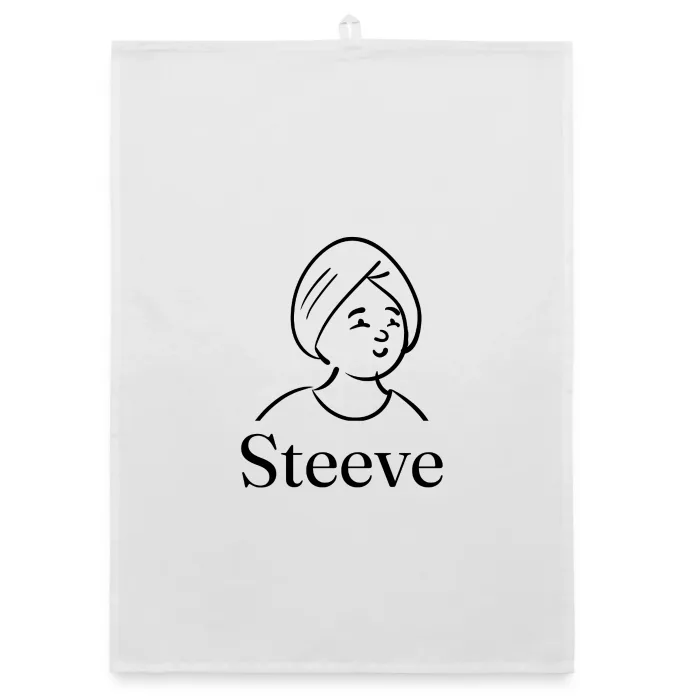 Torchon personnalisé au prénom Steeve
