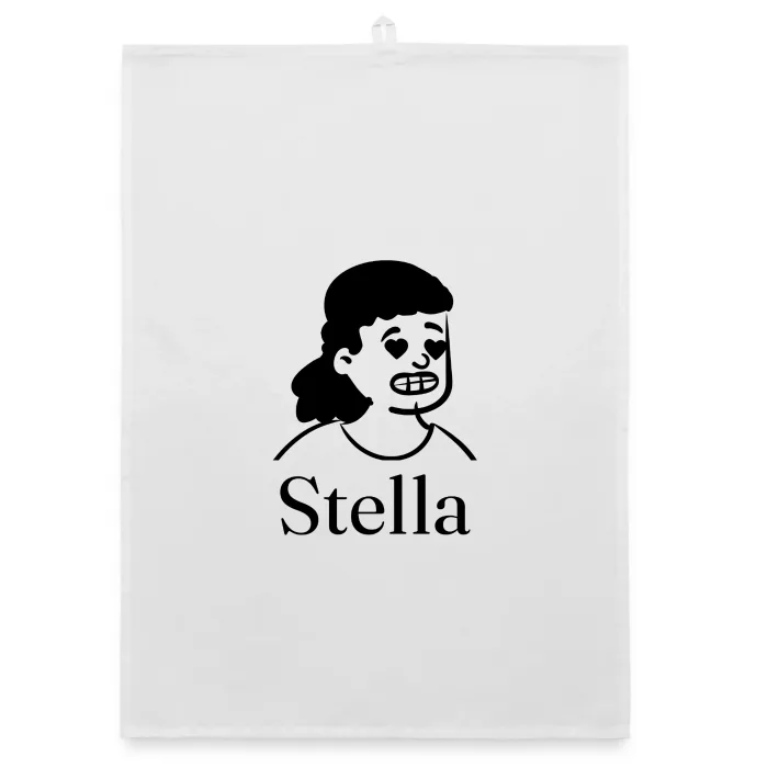Torchon personnalisé au prénom Stella