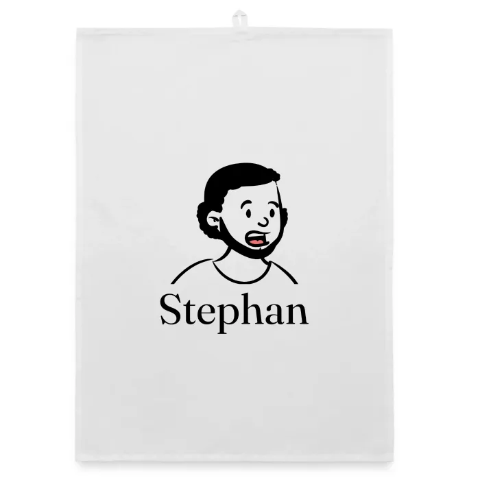 Torchon personnalisé au prénom Stephan