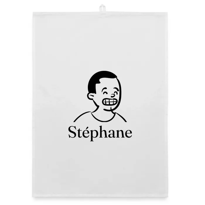Torchon personnalisé au prénom Stéphane